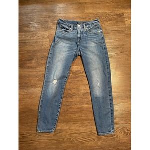 Lucky Brand Jeans Womens 6/28 Ava Skinny Mid Rise Blue Denim Cotton Blend